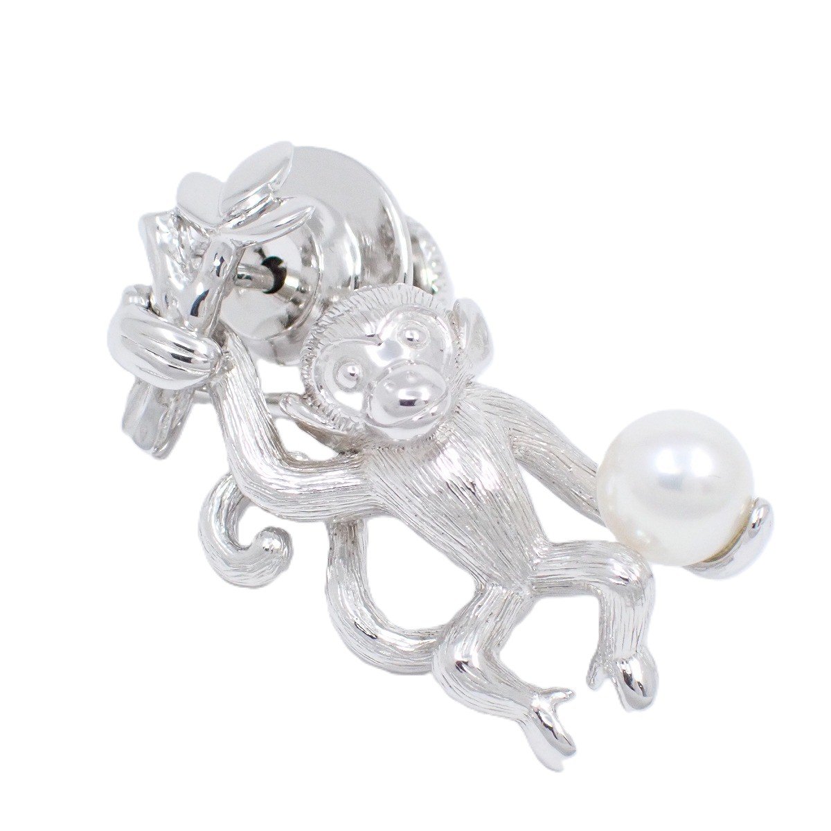 ミキモト MIKIMOTO ブローチ パール ダックスフント 犬 真珠 シルバー ミキモト MIKIMOTO ブローチ パール ダックスフント 犬 真珠