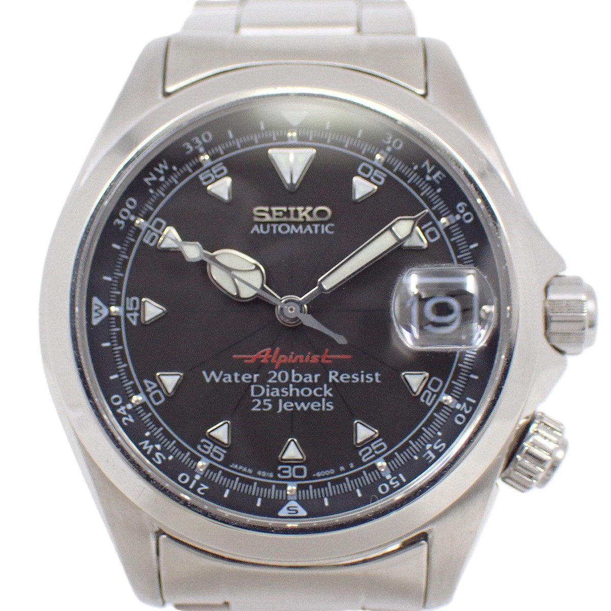 楽天市場】【SEIKO】セイコー アルピニスト デイト 4S15-6000/SCVF007