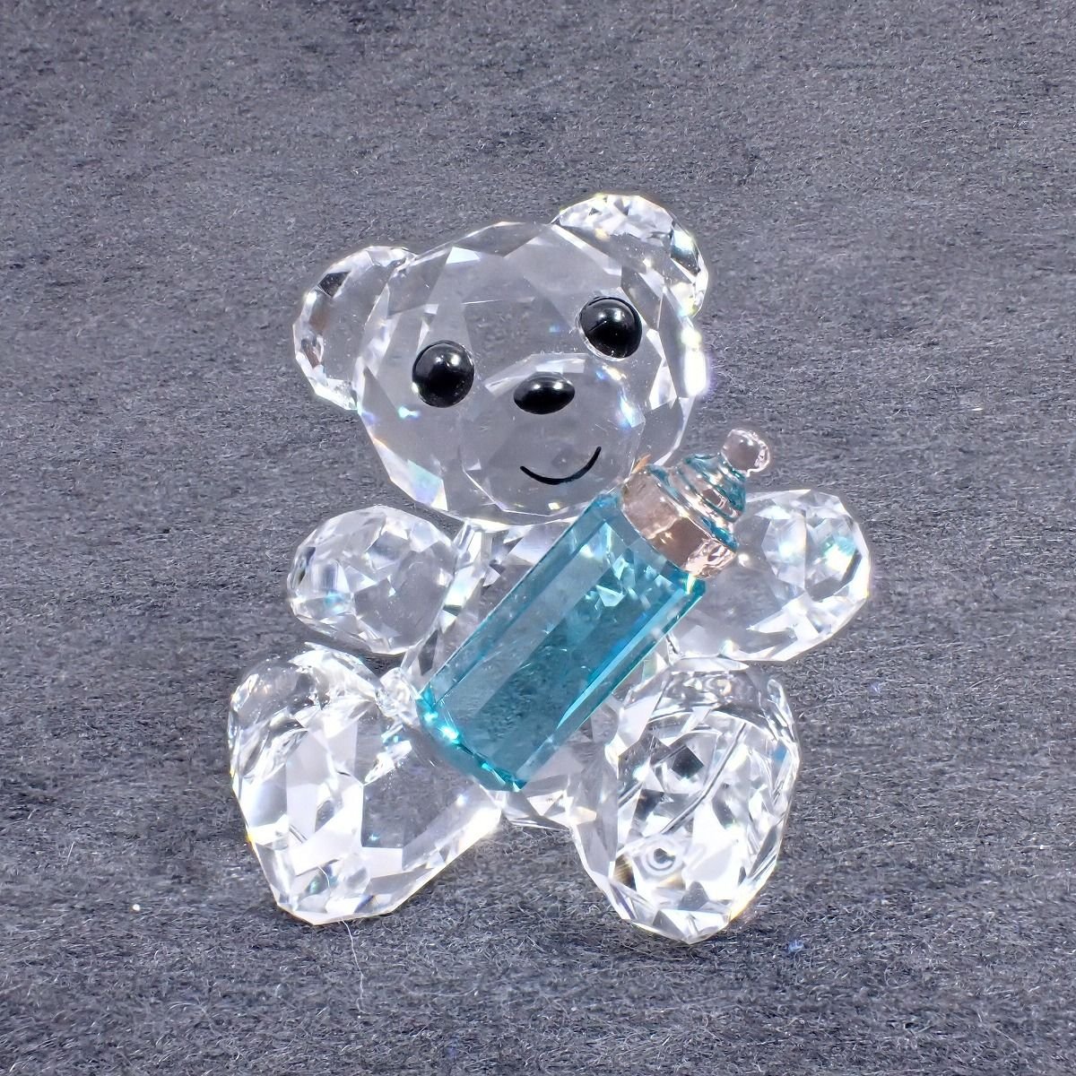 【中古】SWAROVSKI スワロフスキー フィギュリン 置物 クリスベア My little Kris Bear 哺乳瓶 5557541 クリスタル【いおき質店】 7,216円