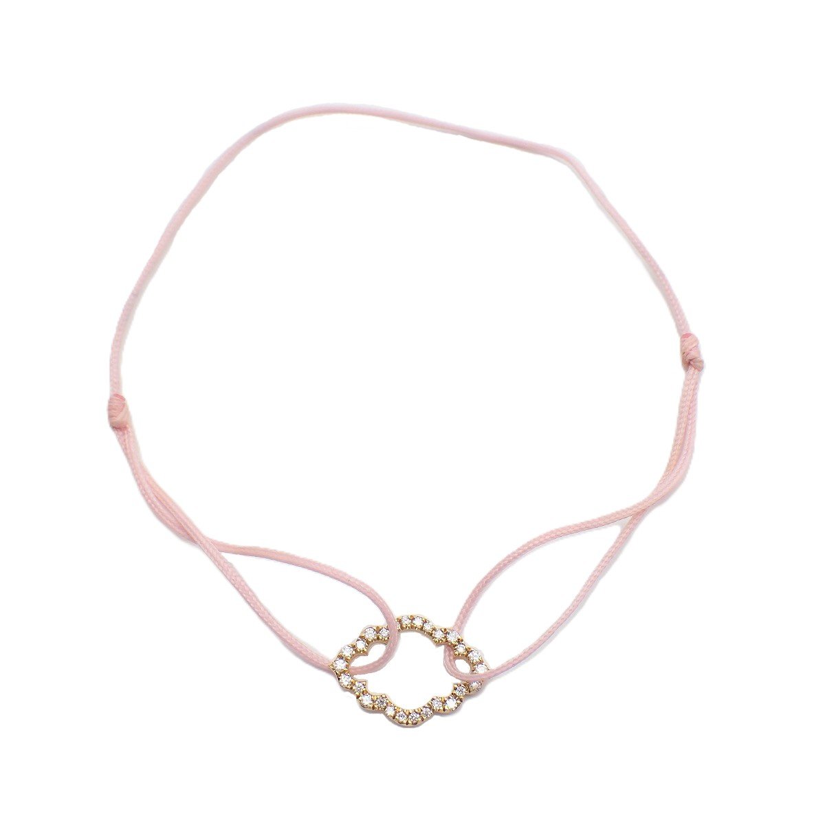 【中古】AHKAH vivian couture アーカーヴィヴィアンクチュール コード ブレスレット K18YG/ダイヤモンド0.10ct【いおき質店】|いおき質店 店
