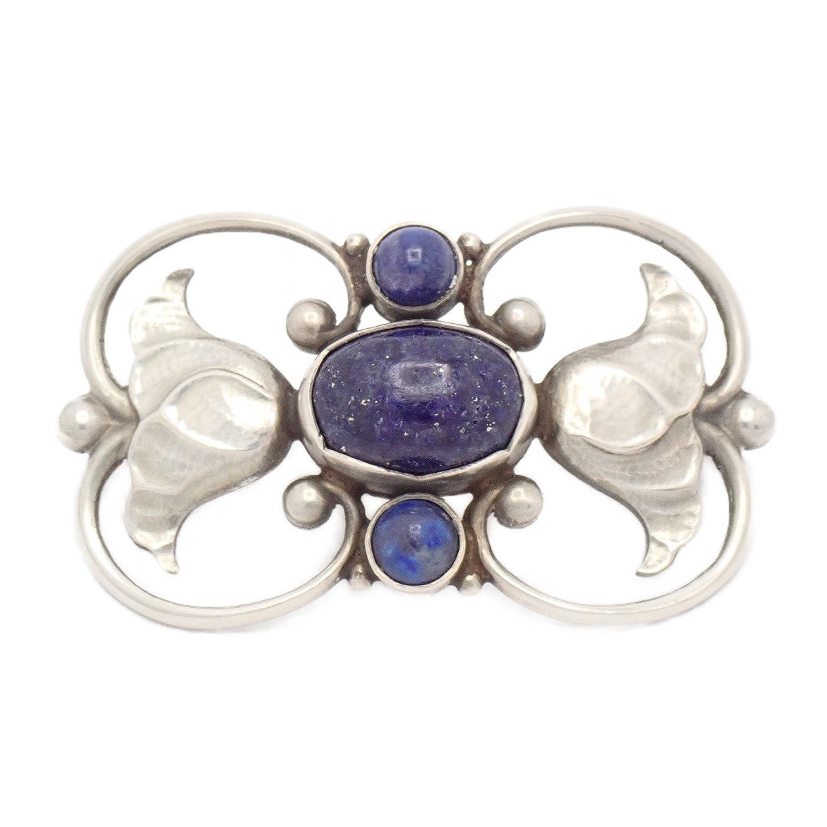 【中古】GEORG JENSEN ジョージジェンセン 236A ブローチ シルバー925/ラピスラズリ【いおき質店】