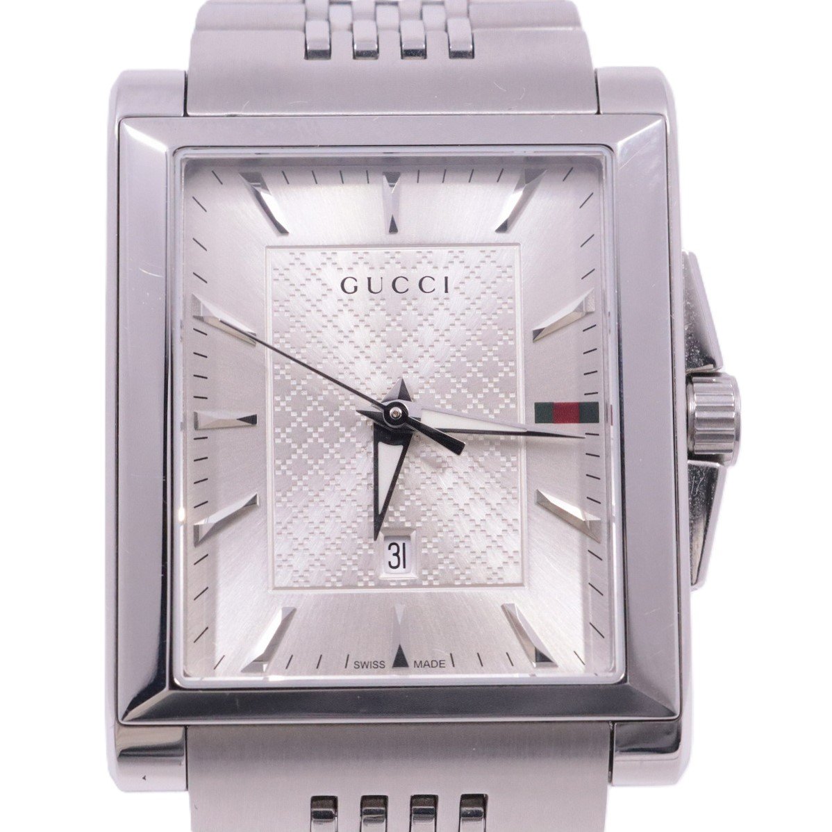 楽天市場】GUCCI(グッチ) Gレクタングル 138.5 シルバー文字盤