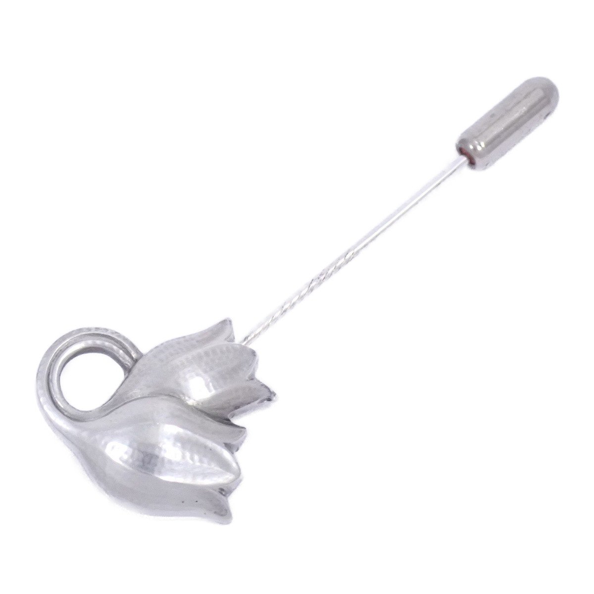 【中古】GEORG JENSEN ジョージジェンセン 100 すずらんモチーフ ピンブローチ シルバー925【いおき質店】