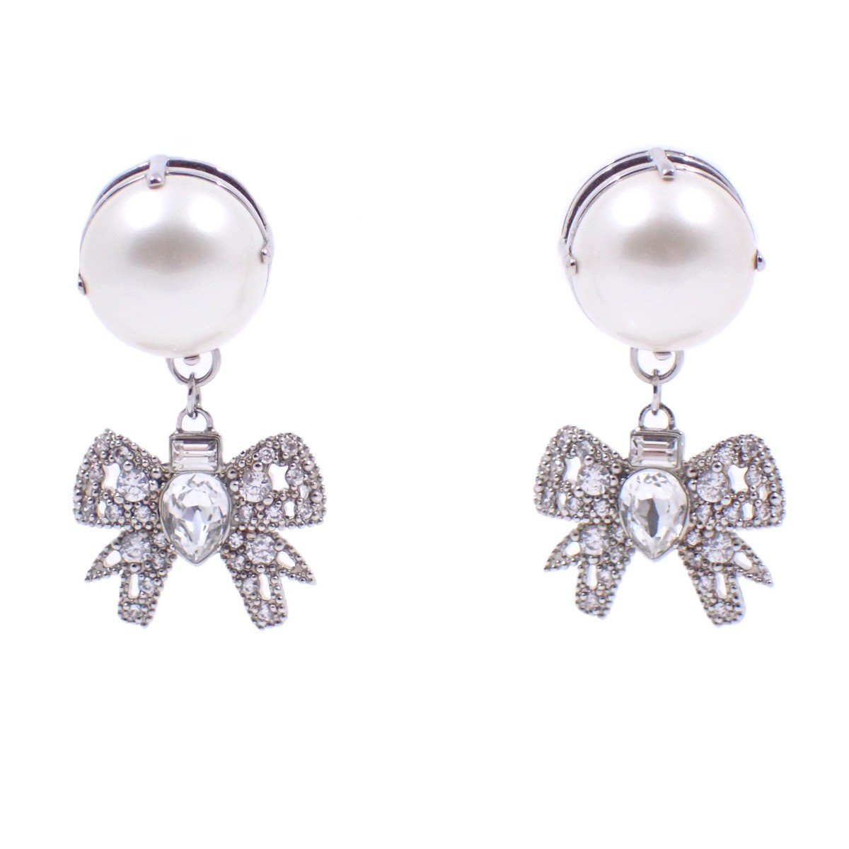 楽天市場】ミュウミュウ MIUMIU ピアス メタル/ラインストーン