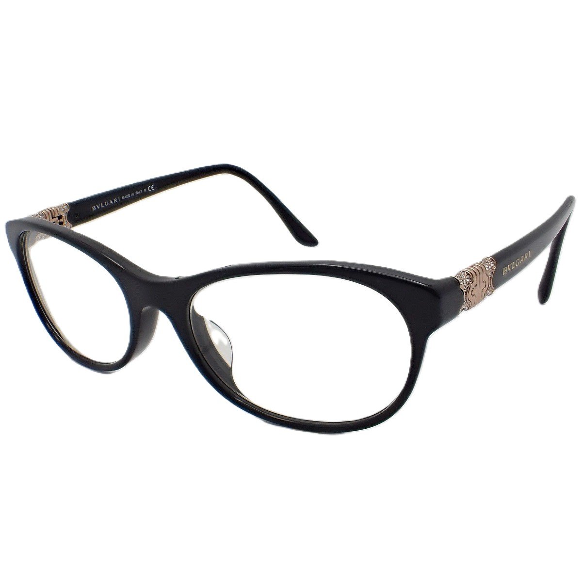 【中古】BVLGARI ブル小峡谷 眼鏡屋台骨 4117-B-F 黒いこと系【いおき質店】 眼鏡・サングラス-眼鏡
