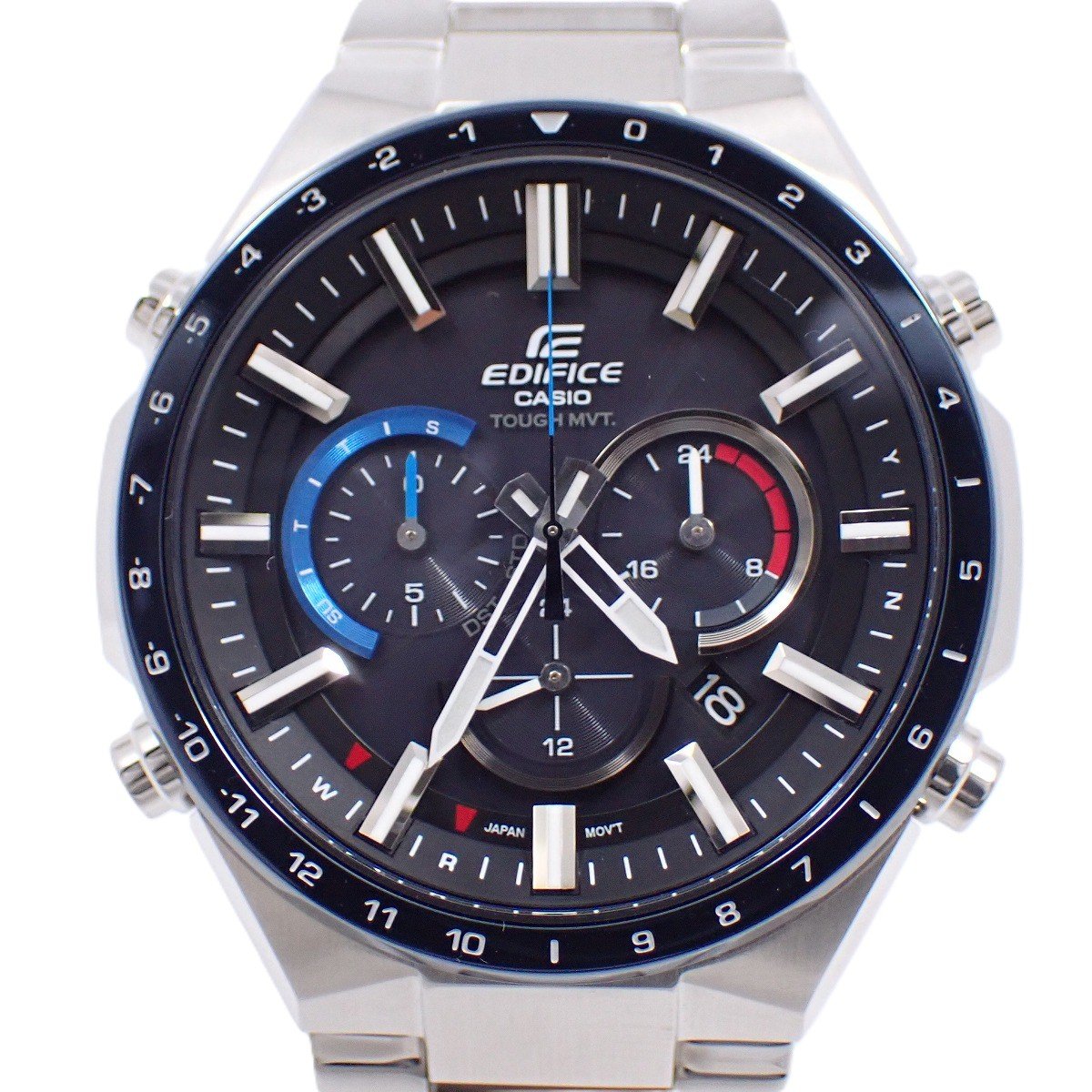 楽天市場】カシオ エディフィス ソーラー電波時計 オレンジアロー