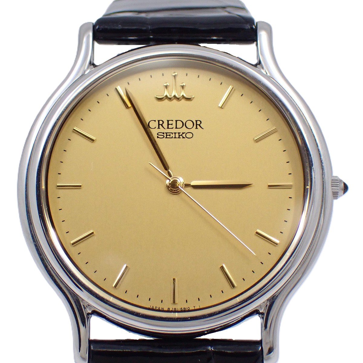 楽天市場】SEIKO セイコー クレドール 8J81-6B00 K18/SS 革