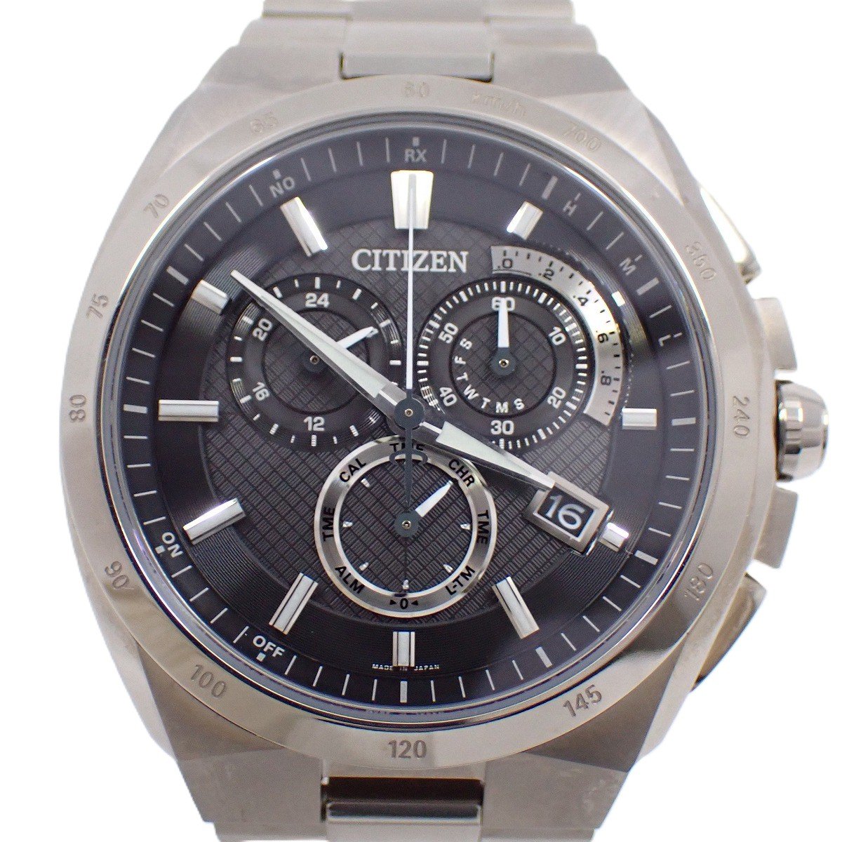 楽天市場】シチズンアテッサ エコドライブ クロノグラフAT3050-51E