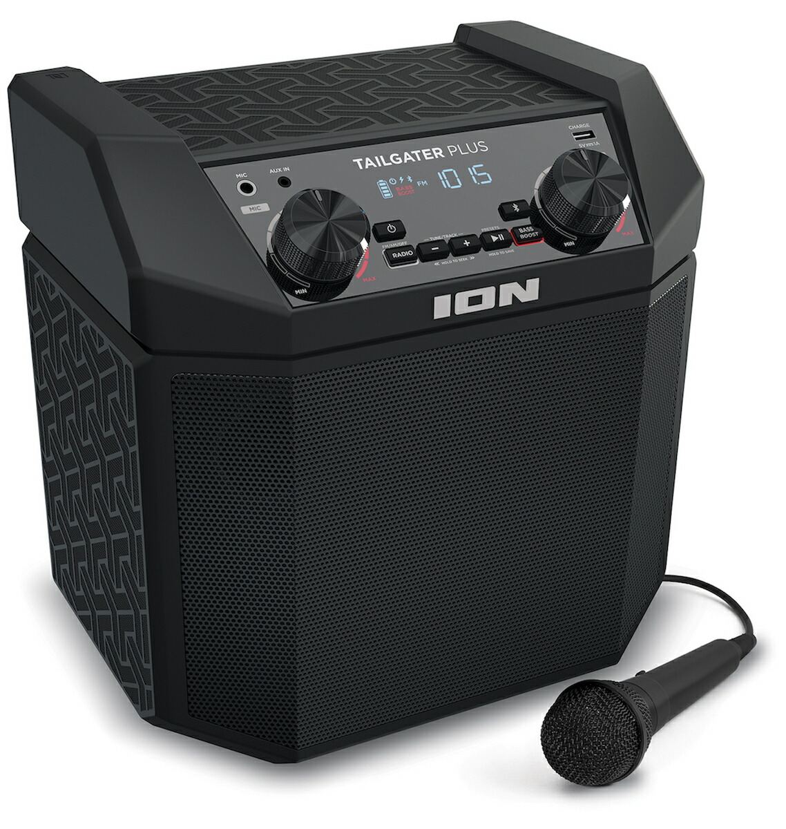 Ion Audio Bluetooth 対応 対応 Am Fmラジオ スピーカー 低音 Tailgater ブースト機能搭載 50時間バッテリー スマホ充電可能 Am Fmラジオ 50w マイク付き Tailgater Plus Ion Audioマイクスピーカー ワイヤレスアンプ ブルートゥーススピーカー ポータブルアンプ 拡声器 Ion Audio Bluetooth 対応 対応 Am Fmラジオ スピーカー 低音 Tailgater ブースト機能搭載 50時間バッテリー スマホ充電可能 Am Fmラジオ 50w マイク付き Tailgater Plus Ion Audioマイクスピーカー ワイヤレスアンプ ブルートゥーススピーカー ポータブルアンプ 拡声器