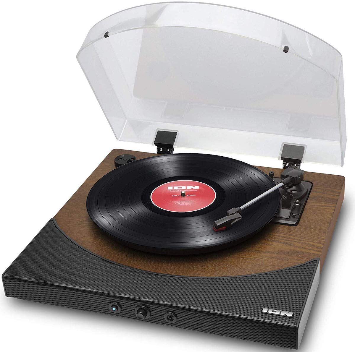 楽天市場 公式 送料無料 Ion Audioワイヤレス Bluetooth レコードプレーヤー スピーカー内蔵 Rca出力端子 ヘッドフォン端子 Usb端子 外部入力端子 オートリターン機能 ブラウン Premier Lp Brown Ion Audio