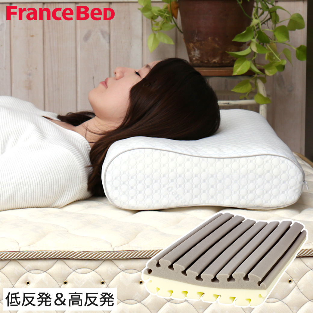 楽天市場】フランスベッド 枕 ぐっすりマクラN 温度依存性の少ない ...