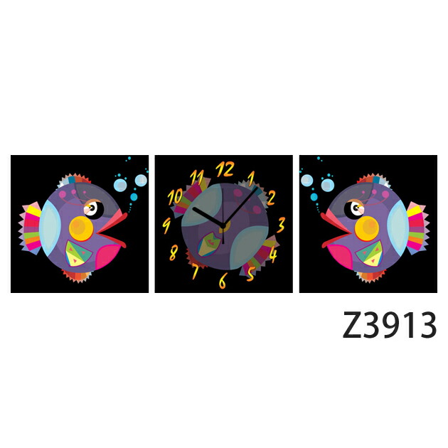 アート マットレス イラスト Z3913 壁掛け時計 送料無料 ベッド通販専門店 寝具 壁掛け時計 日本初 300種類以上のデザイン から選ぶパネルクロック 3枚のアートパネルの壁掛け時計 Hour Design ネルコ おしゃれなデザインで時計をウォールアートにして