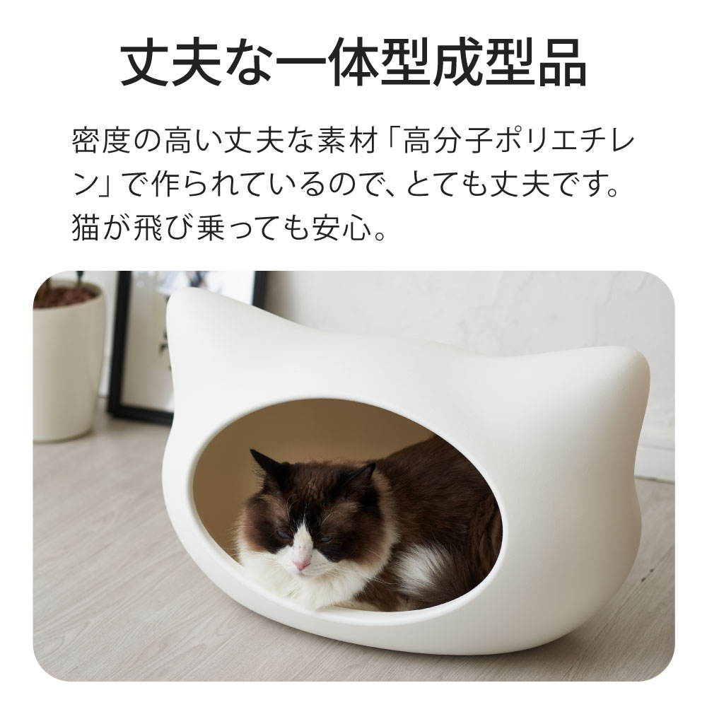【OFT】 ねころん(クッション付き) ベッド ペット 猫 犬 ハウス クッション ねこ おしゃれ 小型犬 洗える 白 かわいい 涼しい 固い 丈夫 夏 冬 インテリア マット 春 秋 通年 ネコベッド 白 ホワイト