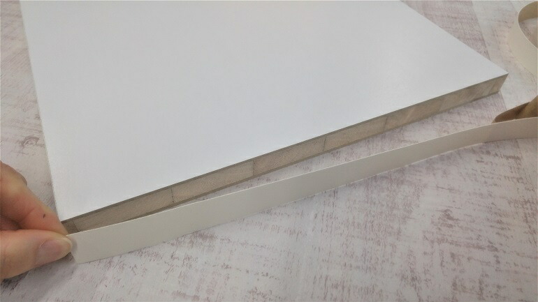 楽天市場 エッジテープ ホワイト色 長さ1m 化粧板 棚板 厚み18ミリ用 Ipc Diylab