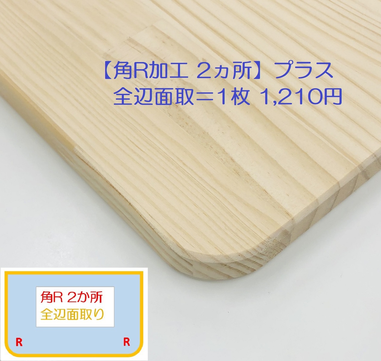 楽天市場】【棚板】面取り加工【１辺】（手作業サンダー）／ご注文数１＝１辺＠55円（税込）全辺の場合は注文数量12となります。化粧棚板は不可です。※図面名称で指示ください※  : IPC DIYLab．