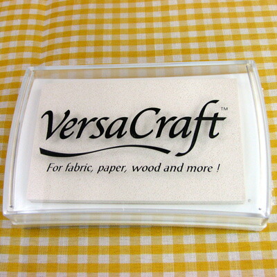 バーサクラフトL【白】スタンプ台・インクパッド・名前スタンプ・ネーム印｜まいねーむスタンプ楽天市場店