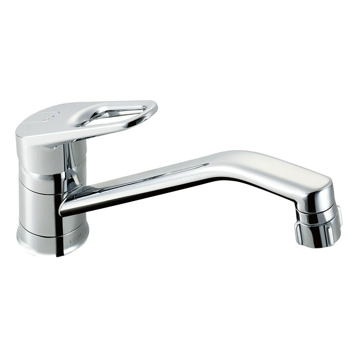 LIXIL キッチン水栓 キッチン用水栓金具ワンホールタイプ スポット微細シャワー クロマーレ 呼び径13mm 吐水口長さ260mm