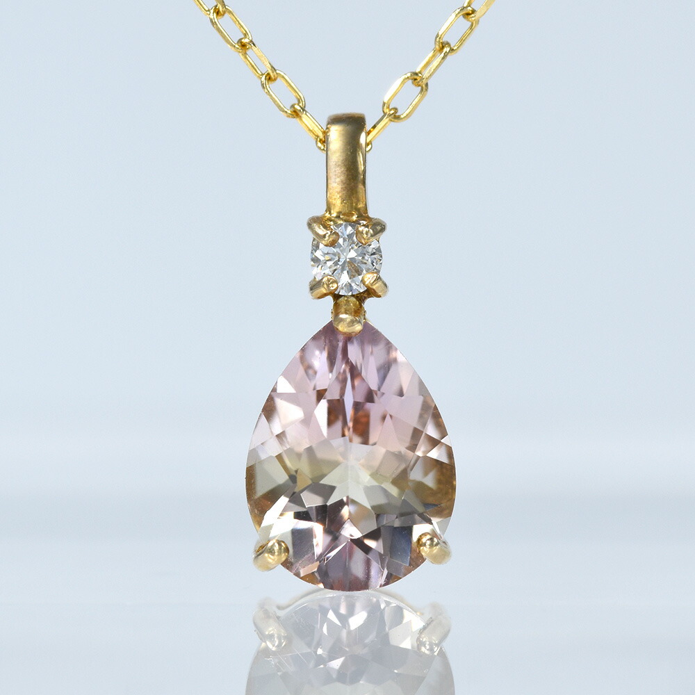 楽天市場】アメトリン 4ct ペンダント ダイヤ入り : サン