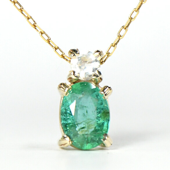 楽天市場】エメラルド ピンクトルマリン ペンダント トップ K10