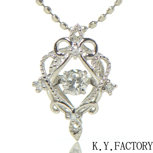 ダンシング　ダイヤモンド　ペンダント トップ プラチナ900 850 YK-BD0799G (FW0486)　PT ネックレス ペンダント レディース ゴールド　ギフト プレゼント