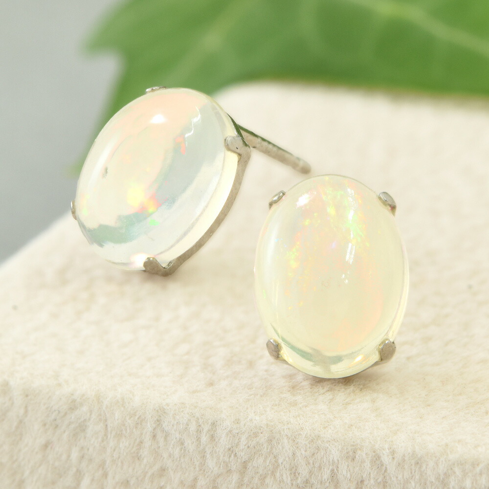 オパール ピアス PT900 プラチナ CK044CIBSN