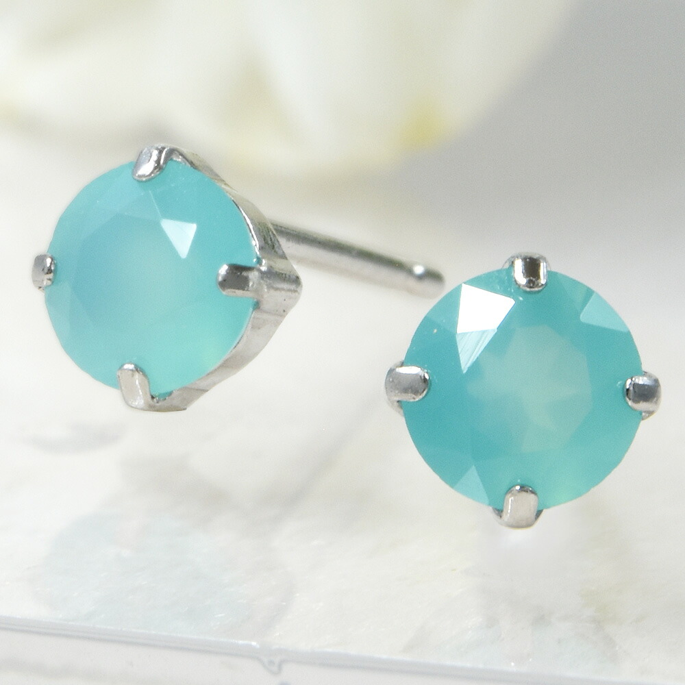 シーブルーカルセドニ ピアス プラチナ900 PT900 CK064CIBSN 23,760円