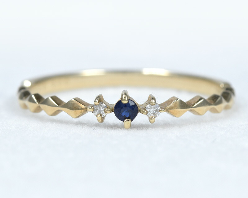 楽天市場】イエローサファイア リング K10ゴールド カロ CD094CIBS-YR