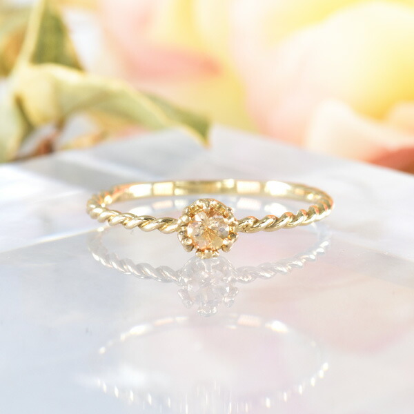 楽天市場】インペリアルトパーズ リング K10イエローゴールドBV083-28