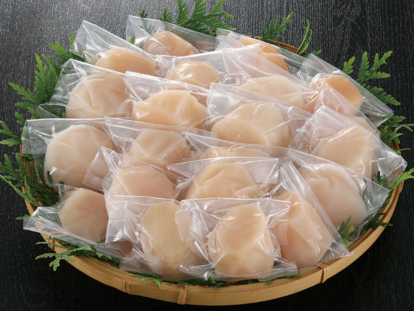 刺身用ホタテ貝柱（個包装）400g<br>送料無料 北海道産