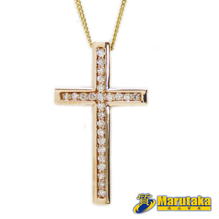 agete k18 クロスチャーム アガット agete K18 ダイヤ クロス チャーム agete 10kゴールド
