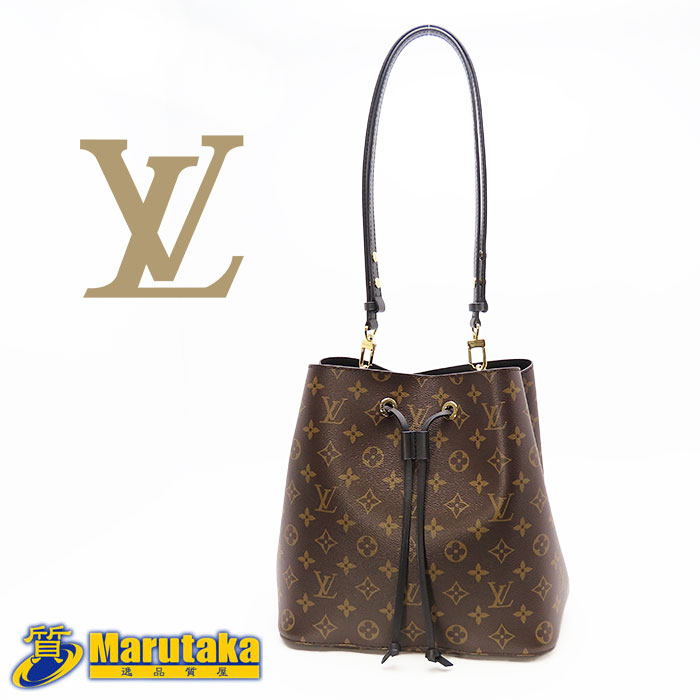楽天市場】ルイ・ヴィトンモノグラム：ノワールネオノエ 巾着型