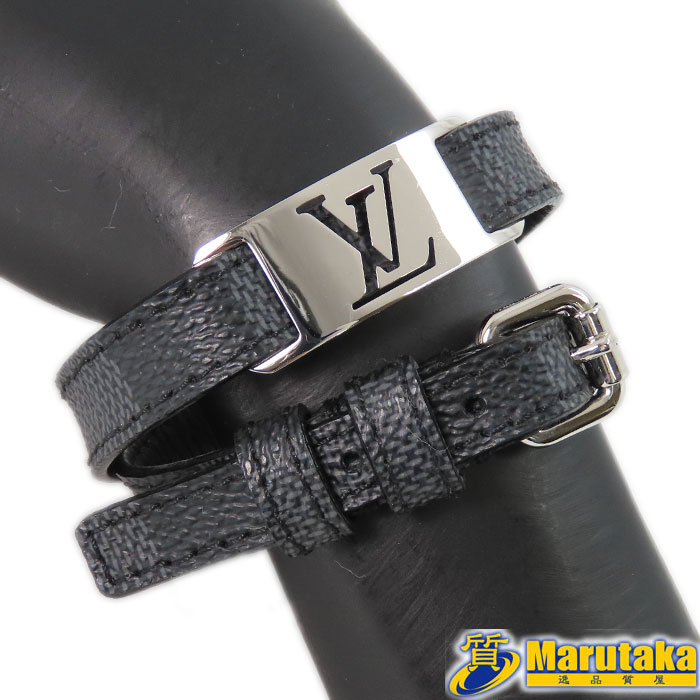 VUITON（美品）ダミエグラフイットストラップ ブレスレット・キープ イット ダミエ・グラフィット｜ルイ