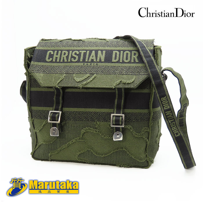 【クリスチャンディオール】ChristianDior キャンプ ショルダー カーキ カモフラージュ 2020年リゾートコレクション 24-60-3【中古】【送料無料】【質屋出品 兵庫県 西宮市 実店舗あります】逸品質屋 丸高 甲子園店 人気 バッグ レア ハイブランド メッセンジャーバッグ