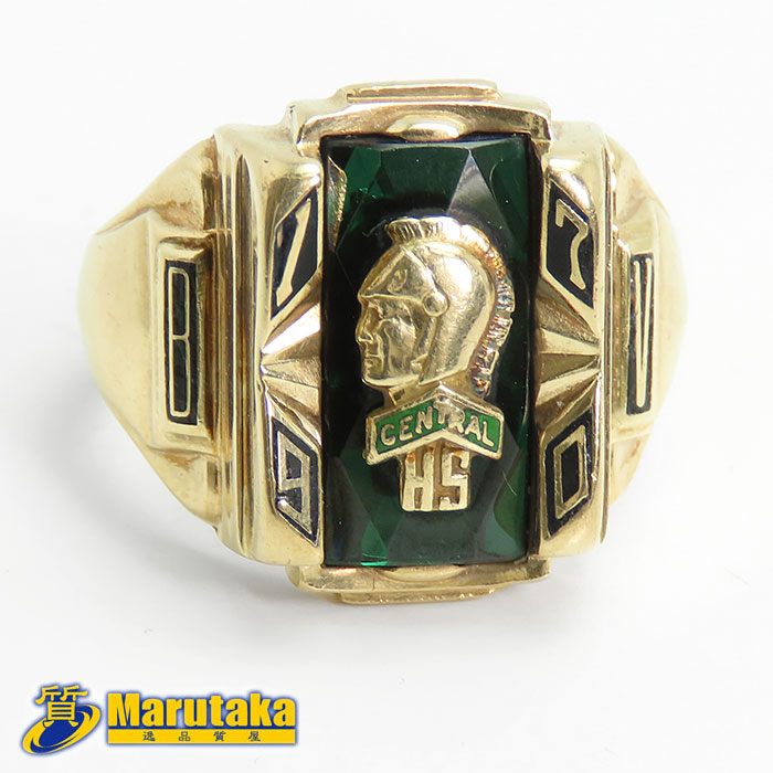 楽天市場】LGB社製 カレッジリング 1954's 16号 10K 青石 ビンテージ