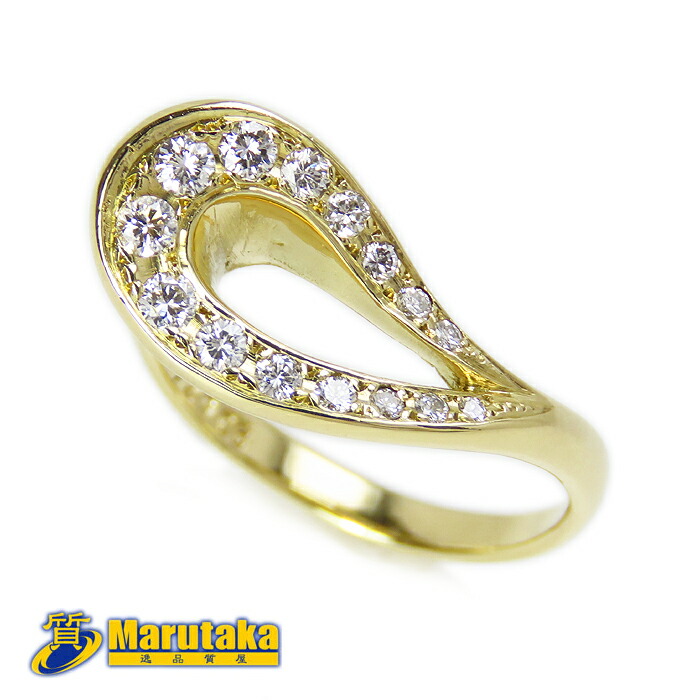 楽天市場】K18 ダイヤモンド リング 12号 指輪 シンプル 印台 メンズ