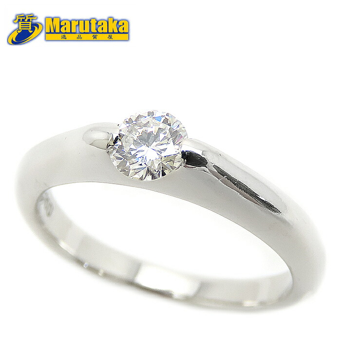 ダイヤモンド リング 9号 鑑定書 Pt900 D0.318ct G VS-2 Very Good None Ring 一粒 逸品質屋 丸高 尼崎市 Diamond 5.0g Marutaka Platinum USED jewelry 兵庫県 送料無料 中古 買取 プレゼント ファッション お洒落 宝石 ジュエリー Pawn shop 実店舗有 適格請求書発行事業者