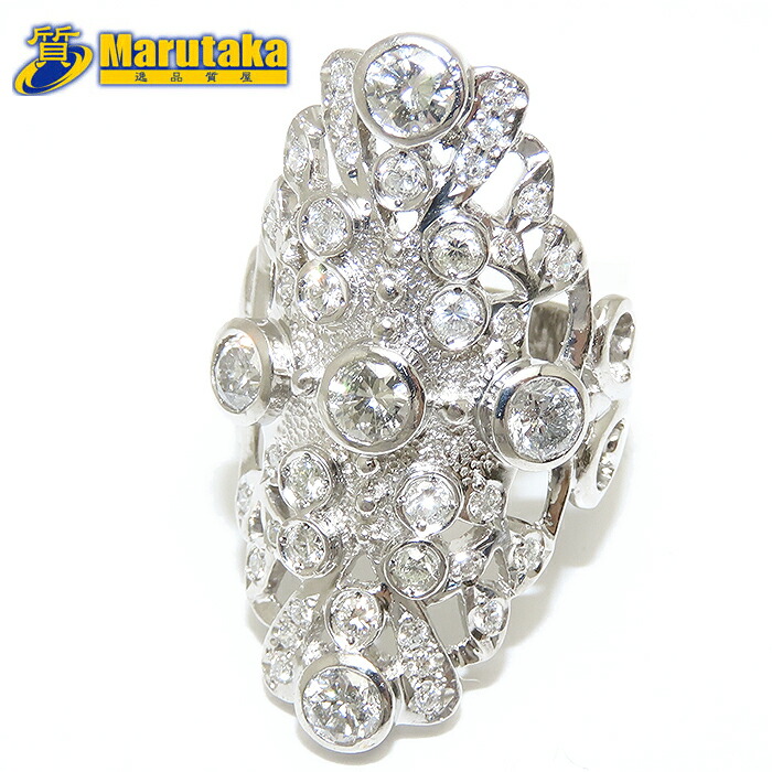 楽天市場】ダイヤモンド プラチナ リング 13号 鑑別書 逸品質屋 丸高