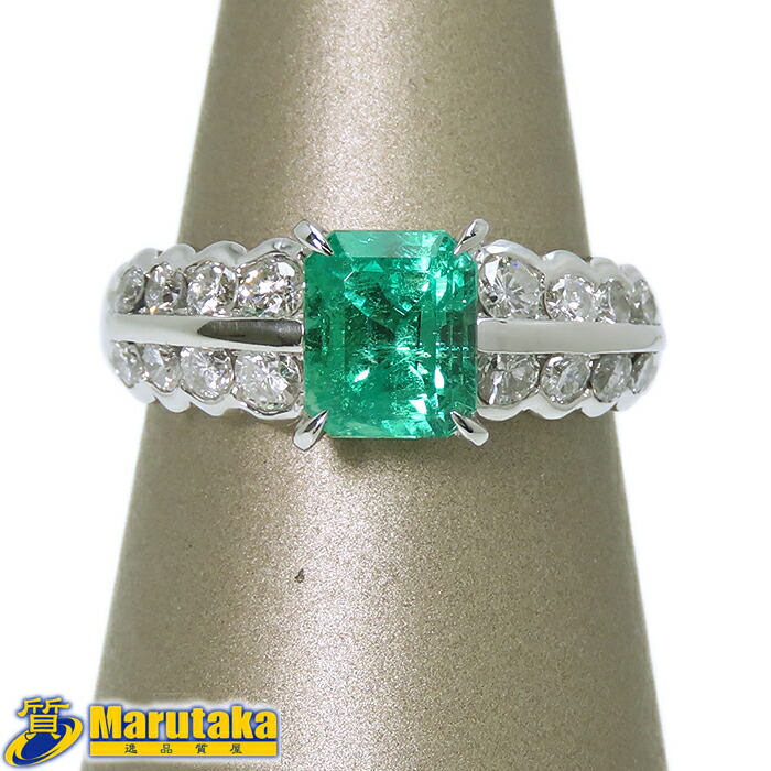 楽天市場】【K18 リング】エメラルド ダイヤモンド 9号 指輪 鑑別書付