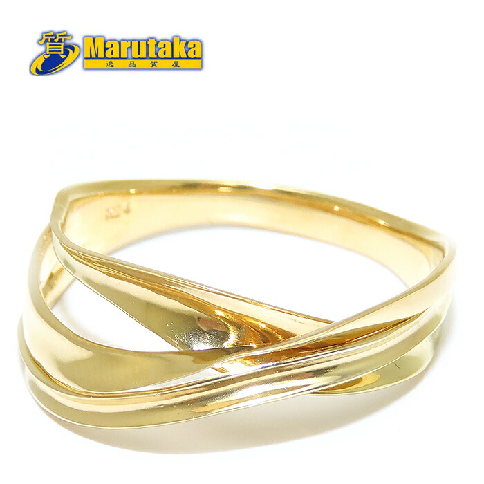 K24 純金 リング 指輪 12号 7.4g デザイン