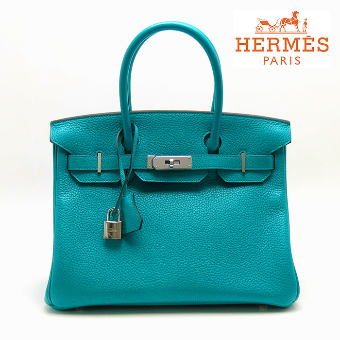 【エルメス】HERMES バーキン30 ブルーパオン クレマンス シルバー金具 X刻印 2016年 エルメスにてクリーニング済 22r433-1【中古】【送料無料】【質屋出品 兵庫県 西宮市 実店舗あります】逸品質屋 丸高 甲子園店 定番 大人気 バッグ 高級 ハイブランド 入手困難
