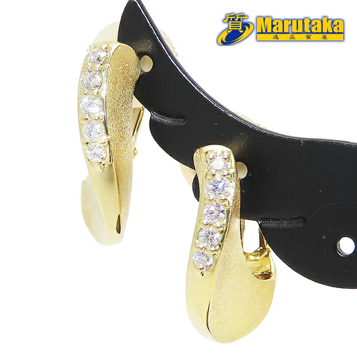 Jeunet ダイヤモンド イヤリング K18 0.20ct 8.92g ジュネ 750 YG 逸品質屋 丸高 尼崎市 レディース 18K Yellow Gold Diamond Earrings USED jewelry Marutaka Pawn shop ブランドジュエリー 兵庫県 送料無料 中古 買取 プレゼント ファッション お洒落 宝石 ジュエリー|逸品質屋 丸高