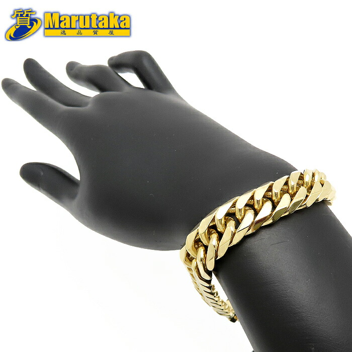 楽天市場】田中貴金属 喜平 ブレスレット K18×PT850 6面カット ダブル