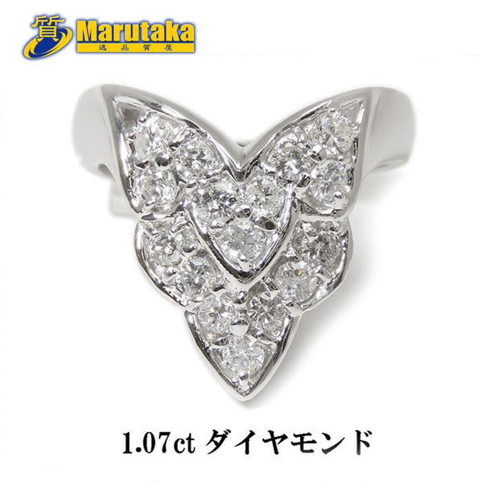 ダイヤモンド リング 15号 Pt900 1.07ct 指輪 逸品質屋 丸高 尼崎市 Platinum Diamond Ring 11.5g Marutaka USED jewelry 兵庫県 送料無料 中古 買取 プレゼント ファッション お洒落 宝石 豪華 ジュエリー Pawn shop 実店舗有 適格請求書発行事業者｜逸品質屋　丸高 129,900円