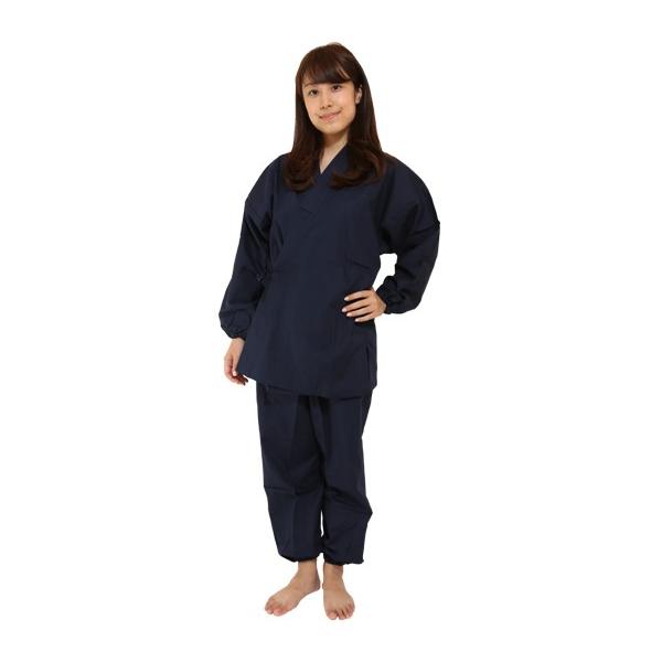 楽天市場】高級上質-ウール作務衣-毛65%レーヨン35％（濃紺・黒