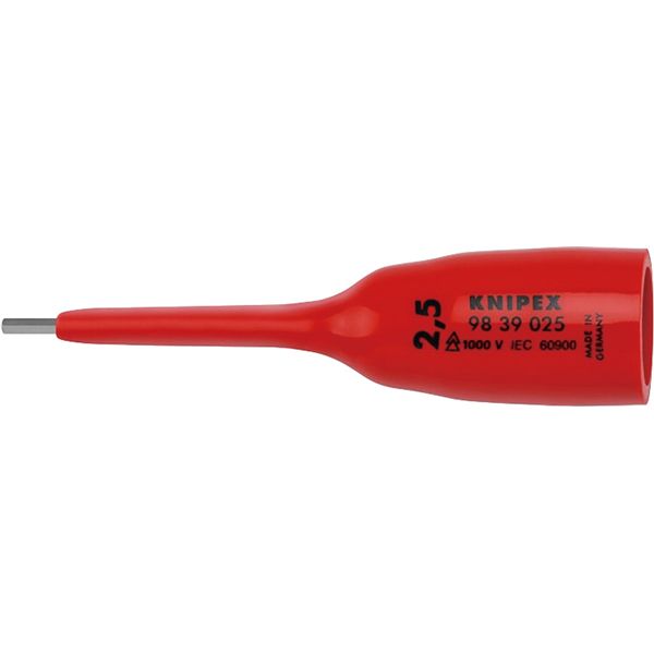 KNIPEX クニペックス 3/8SQ 1000V絶縁ヘキサゴンソケット 全長69mm 9839-025|日本茶と健康茶のお店いっぷく茶屋