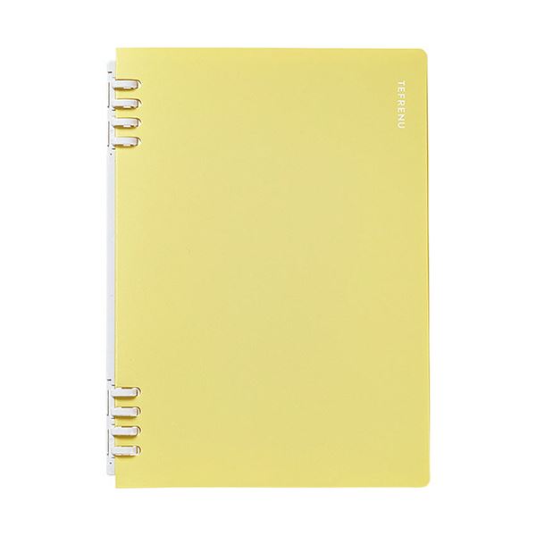 （まとめ） キングジム リングノート テフレーヌA5タテ 黄 CN9854TEキイ 1セット（5冊） 【×3セット】