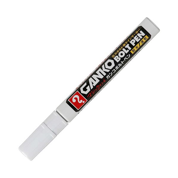 （まとめ）寺西化学 高力ボルト用ラインマーカーマジックインキ ガンコボルトペン パック入 白 MKOBP-T30 1本【×30セット】