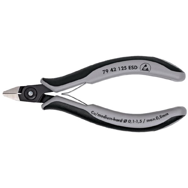 KNIPEX クニペックス 電子工学ニッパー ESD 全長125粍 7942-125ESD