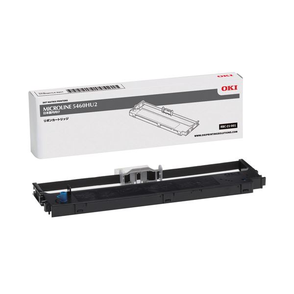 （まとめ）OKI MICROLINE5460HU2用リボンカートリッジ RBC-21-001 1個【×3セット】