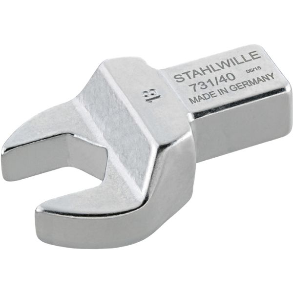 STAHLWILLE スタビレー トルクレンチ用差替鍵頭顱 22粍 合わせ目大きさ14×18粍 731／40-22